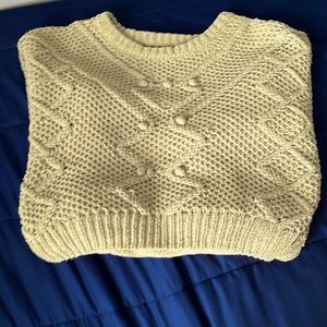 Safe green knit sweater